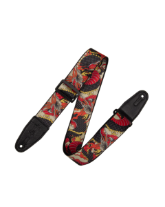 Levy's Polyester Guitar Strap - Red Dragon