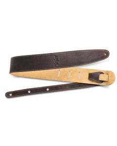 Taylor Leather Strap, Suede Back, 2.5", Chocolate Brown