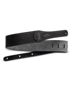 Taylor Gemstone 2.5" Sanded Leather Guitar Strap, Black