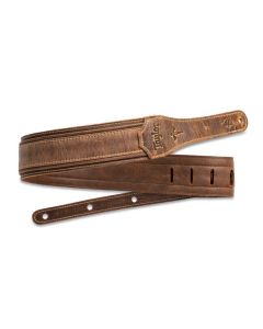 Taylor 2.5" Wings Distressed Leather Guitar Strap [Dark Brown]