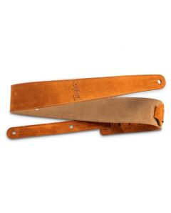 Taylor 2.5" Embroidered Suede Guitar Strap - Honey Gold