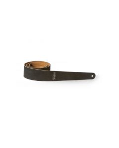 Taylor Strap, Embroidered Suede, 2.5", Black