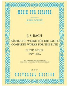 Lute Suite #4, BWV 1006A